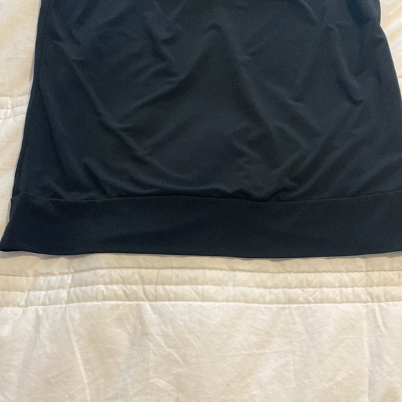 Beautiful black dress top with draped neck - Picture 4 of 4